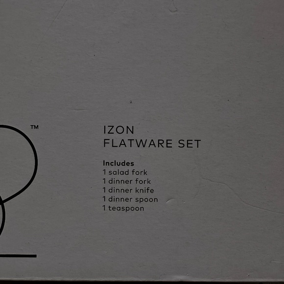 Target Project 62 Izon Gold Flatware Set Stainless Steel 5-Piece Set SOLD OUT - Picture 4 of 5